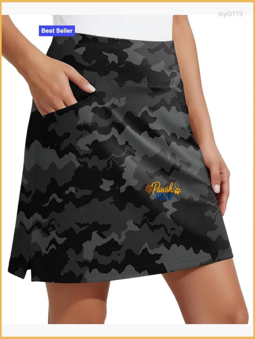 Women's Athletic Skort with Pockets High Waist Built-in Shorts for Tennis Golf